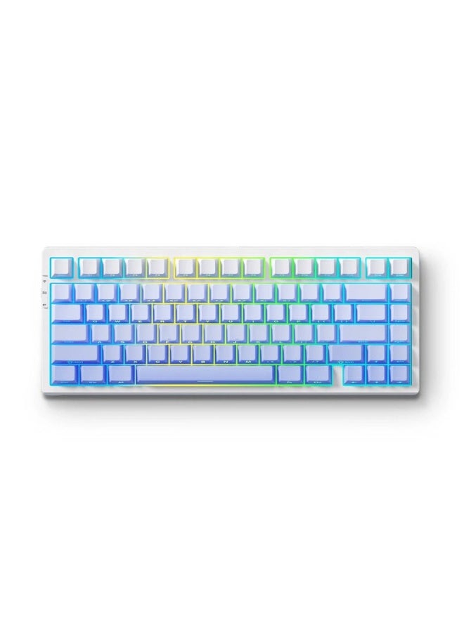 MCHOSE G75 Pro 75% Tri-Mode Gaming Mechanical Keyboard – Hot-Swappable Gasket Mount, Double-Shot PBT Keycaps, Matcha Latte Switch, South-Facing RGB, Multi-Layer Foam, 2.4GHz Wireless, Bluetooth & Wired USB-C, RGB, Glacier Gradient | G75-14A - Image 2
